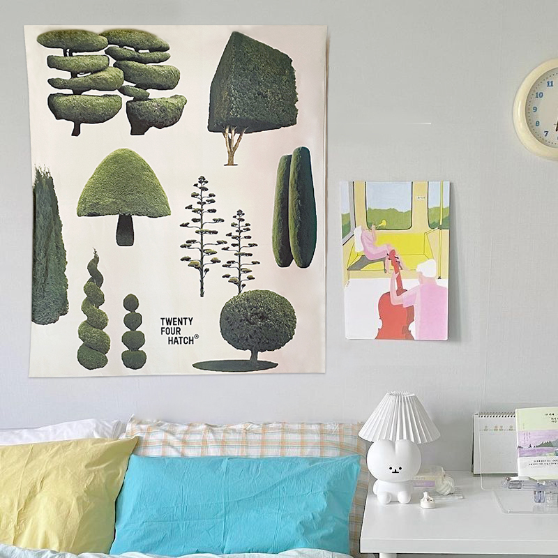 Lovely-Trees-Tapestry-Wall-Hanging-Plants-Tapestries-for-Aesthetic-Home-Decor-Dorm-Bedroom-Background-Cloth-Wall-2