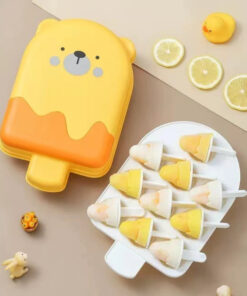 10 Cavities Cute Bear Ice Cream Food Grade Mold