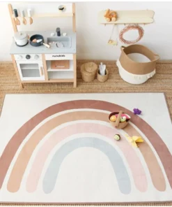 Nordic Style Rainbow Carpet CreepIng Pad Mat Rugs