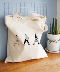 Eco Foldable Reusable Shopping Bags Canvas Tote Bag