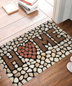 3D Cobblestone Welcome Home Entrance Door Mat