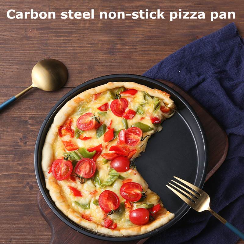 Carbon Steel Non-stick Kitchen Round Pizza Plate - Image 2