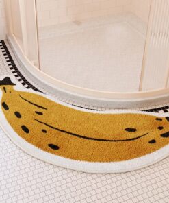Alternative view of Cartoon Banana Bathroom Plush Rug