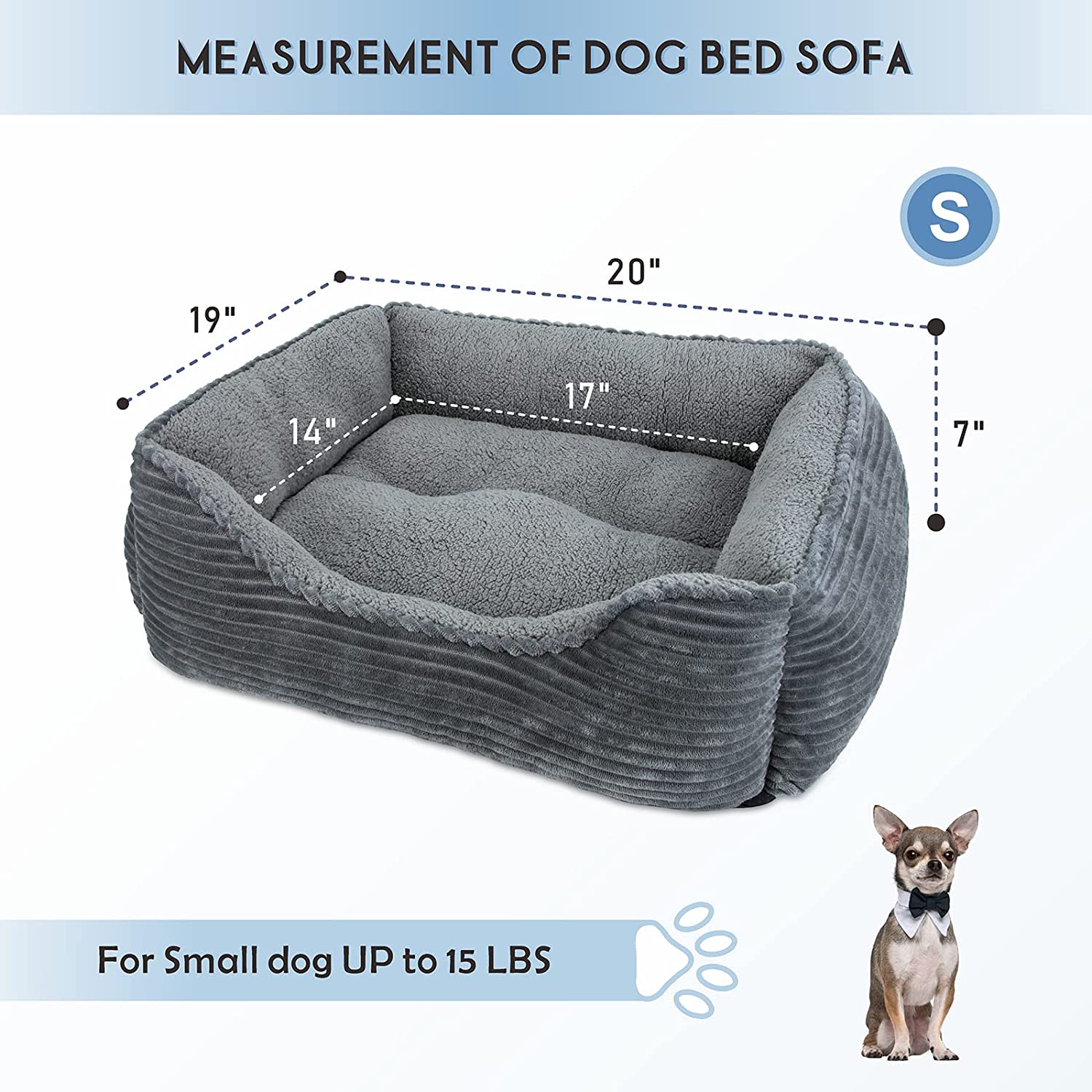 Cozy Rectangle Pet Bed - Image 3