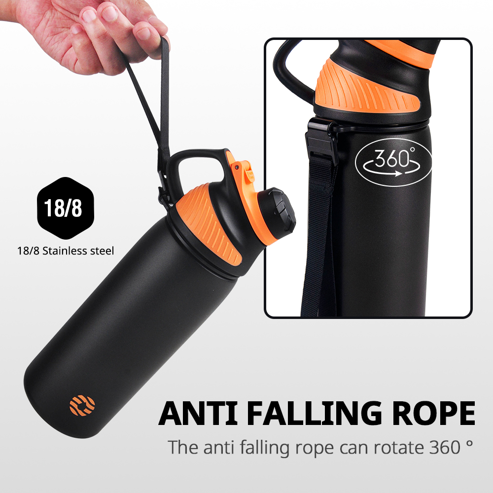 1000ML Thermos Double Wall Vacuum Tumbler With Magnetic Lid, Sport Water Bottle - Image 4