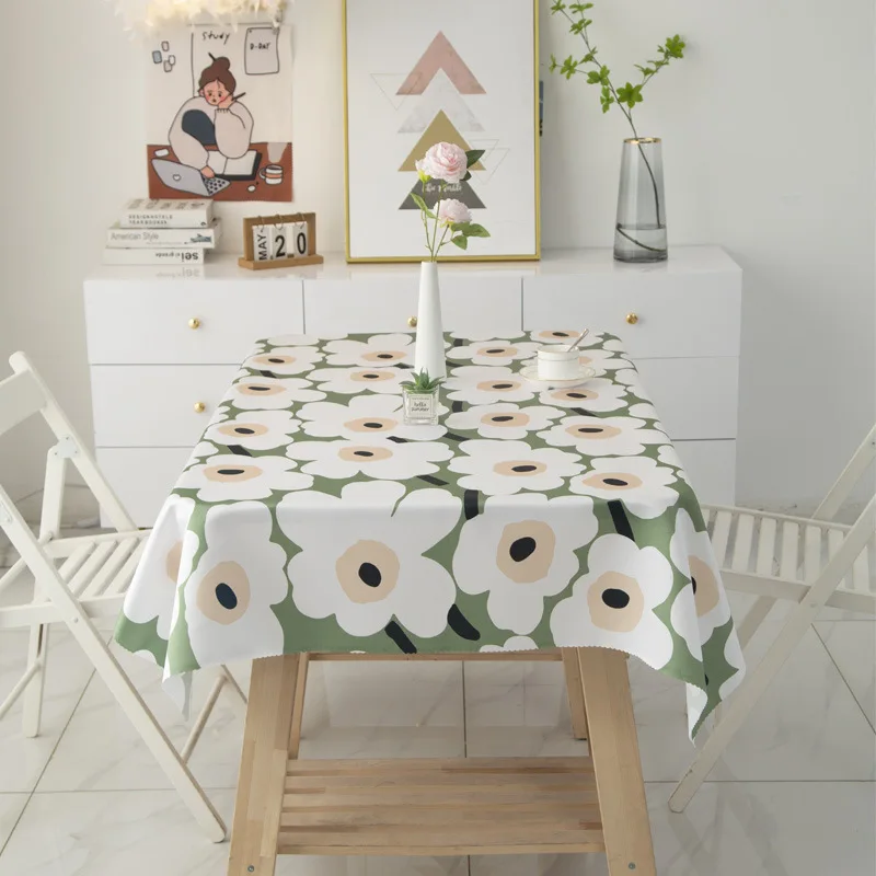 Flower Tablecloth Dining Tablecloth, Rectangular Shape