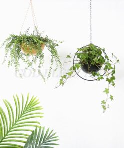 Alternative view of Geometric Metal Iron Plant Flower Hanging Basket Balcony Decoration