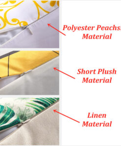 Alternative view of Leaf Cotton Linen Pillow Case 45x45cm