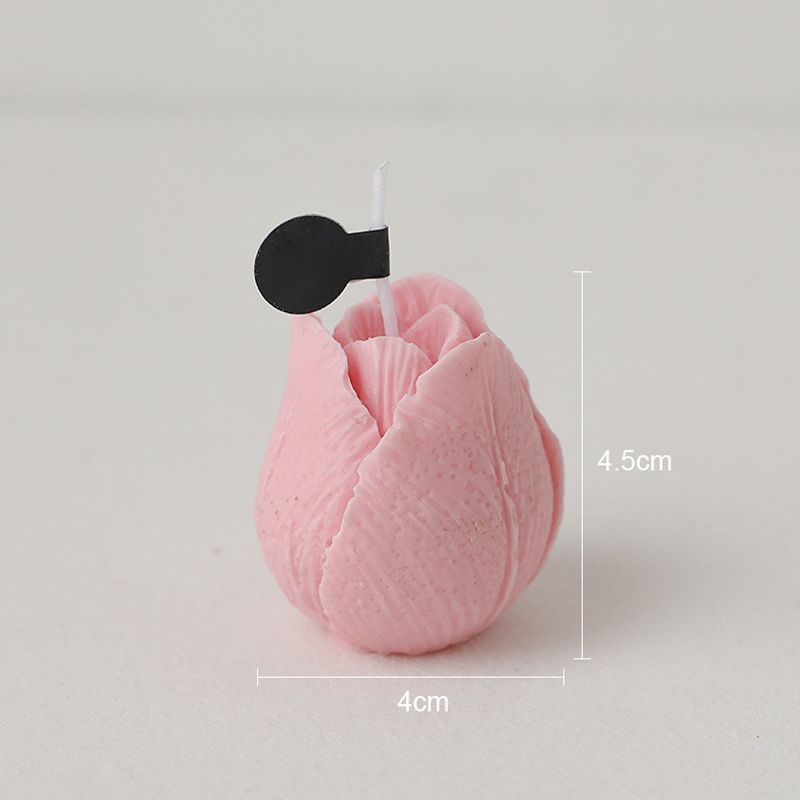 3PCS Cute Tulip Aroma Candle Decoration - Image 5