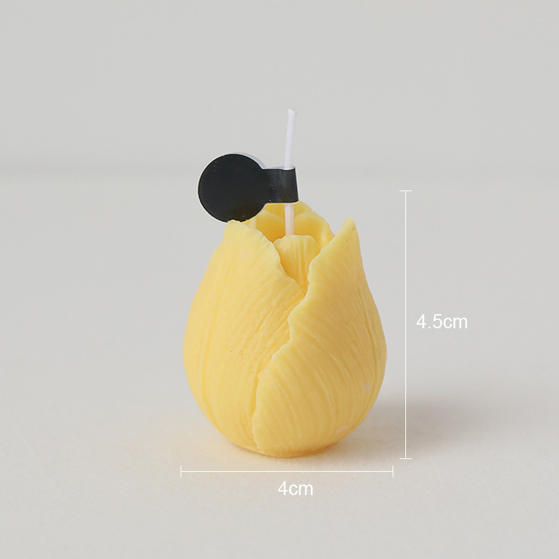 3PCS Cute Tulip Aroma Candle Decoration - Image 6