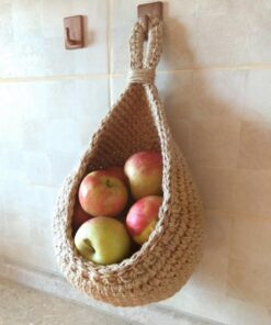 Handmade Jute Vegetable And Fruit Wall Hanging Basket