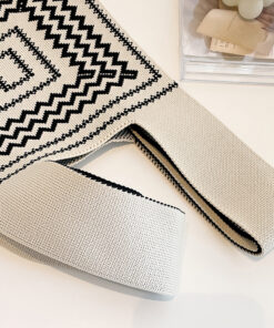 Alternative view of Handmade Knit Handbag Women Mini Knot Wrist-bag Female Bag