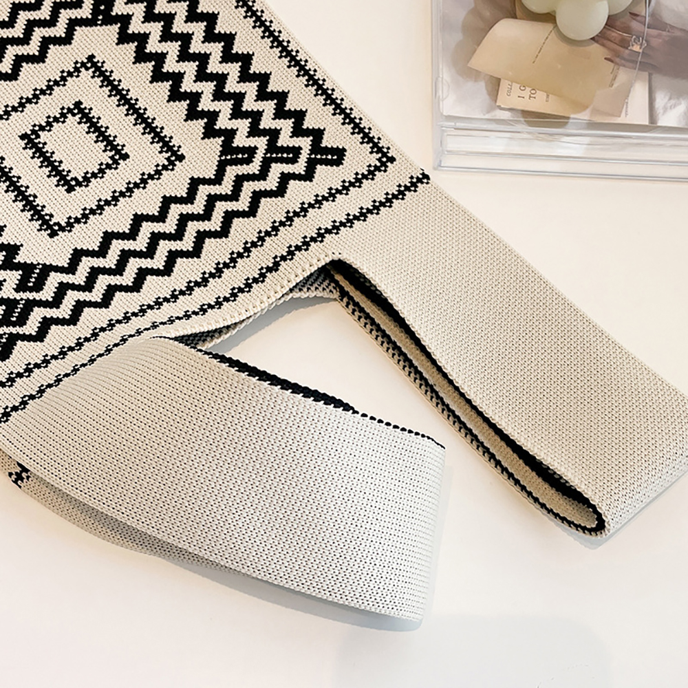 Handmade Knit Handbag Women Mini Knot Wrist-bag Female Bag - Image 2