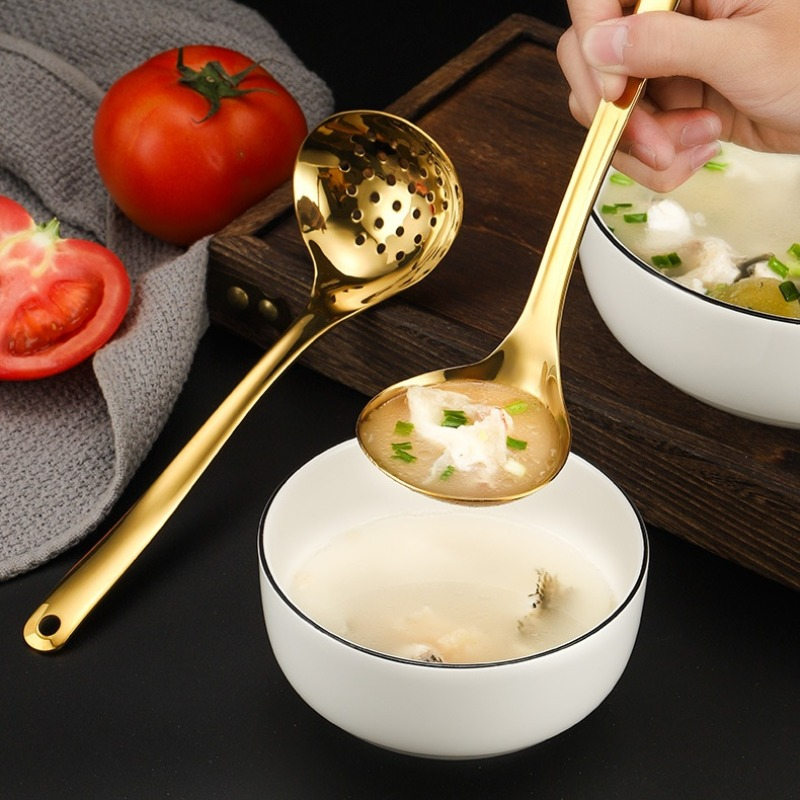 Heart Shape Soup Strainer Spoon Skimmer Filter Colander - Image 5