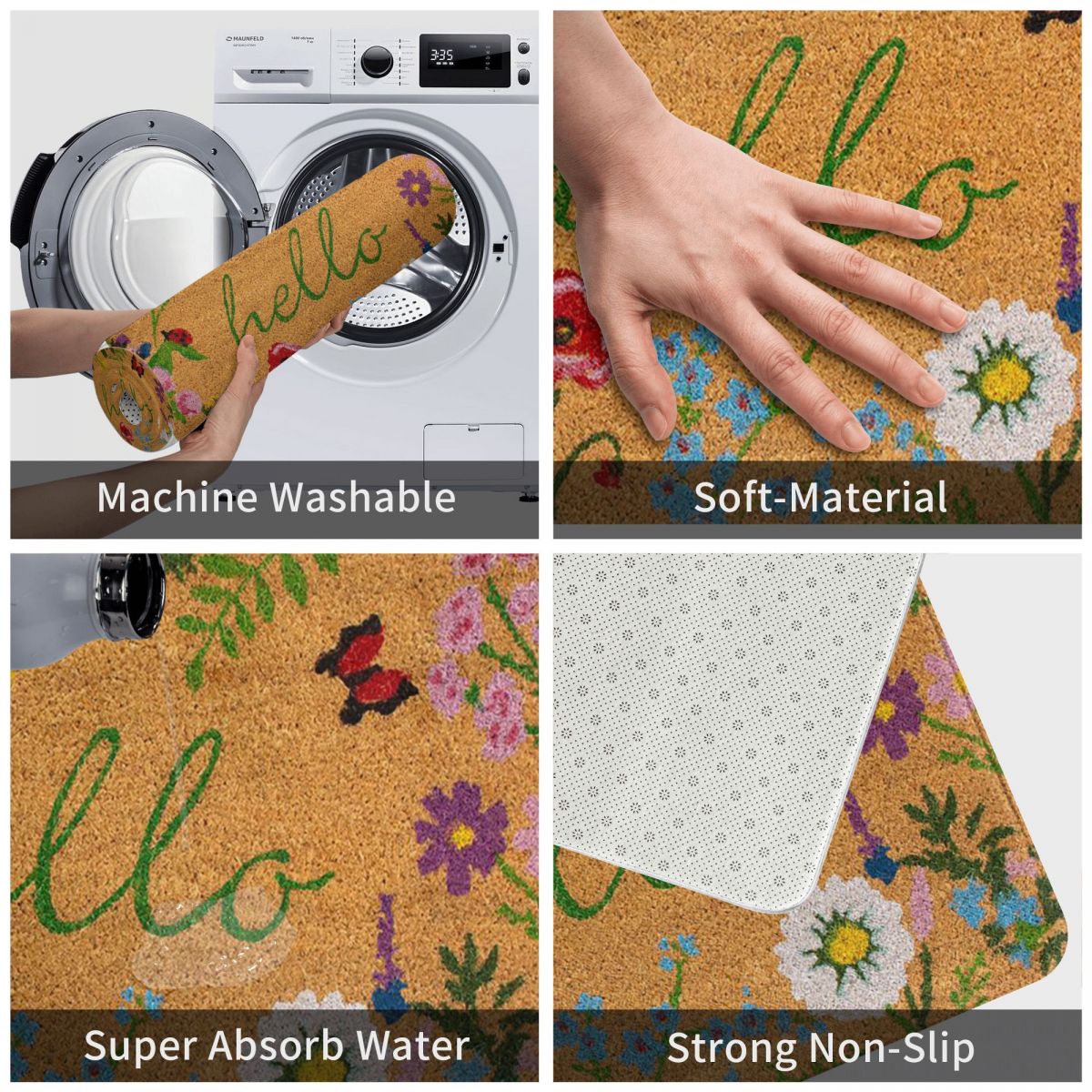 Hello Lettter Decoration Floor Rug - Image 4