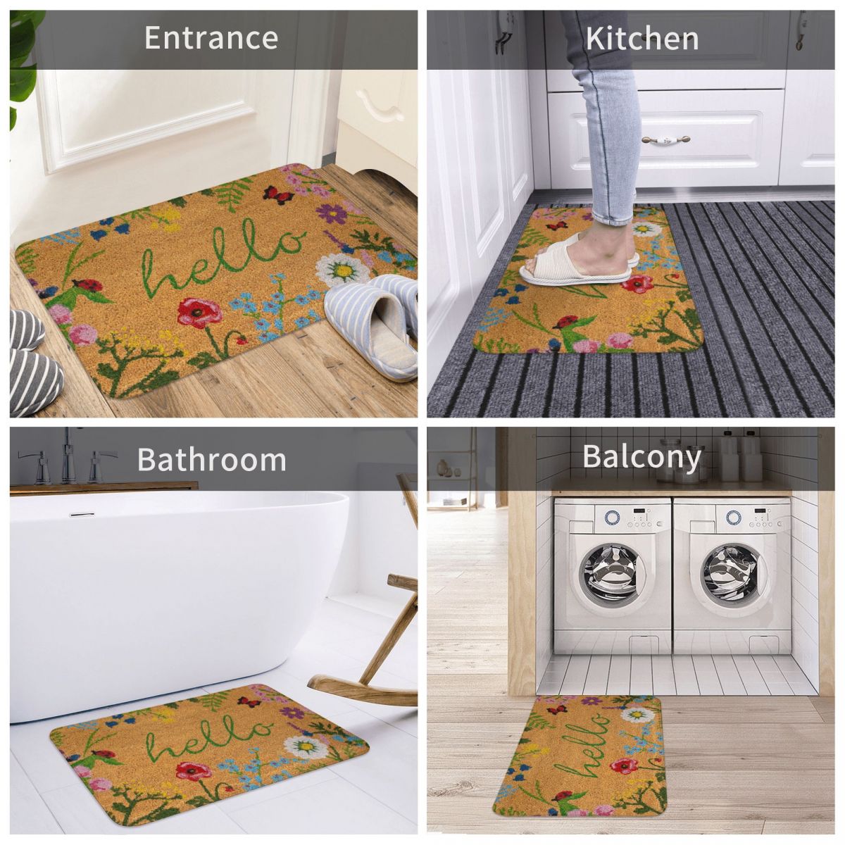 Hello Lettter Decoration Floor Rug - Image 5