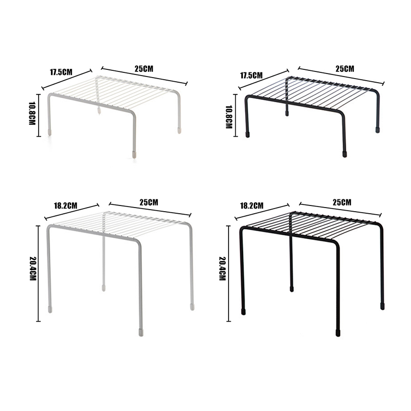Iron Kitchen Storage Rack Closet Shelf Dish Drying Rack - Image 2