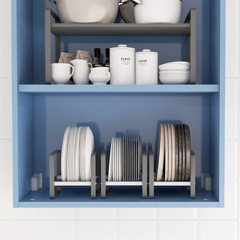 Kitchen Cabinet Storage Shelves Plates Dishes Chopping Board Storage Rack Bowl - Image 4