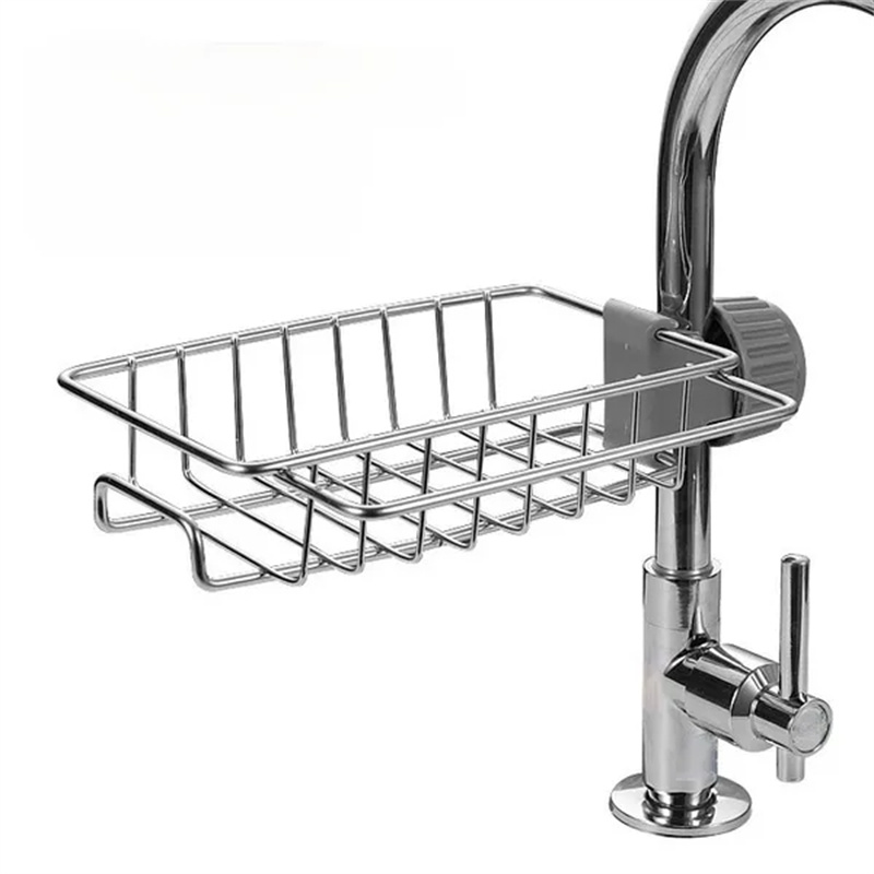 Kitchen Stainless Steel Sink Drain Rack Sponge Storage Faucet Holder - Image 6