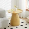 Balcony Round Coffee Table Yellow
