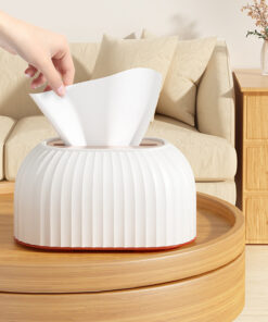 Luxury Nordic Striped Plastic Tissue Box Holder