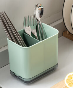 Alternative view of Multifunctional Double-Layer Spoon Fork Drain Chopstick Holder