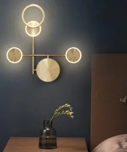 Nordic Copper Wall Lamps Hallway Interior, Style A