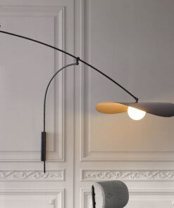 Alternative view of Nordic LED Adjustable Black Long Arm Wall Lamp
