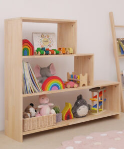 Alternative view of Nordic Solid Wood Children's Toy Storage Rack