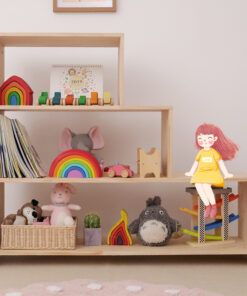 Nordic Solid Wood Children's Toy Storage Rack