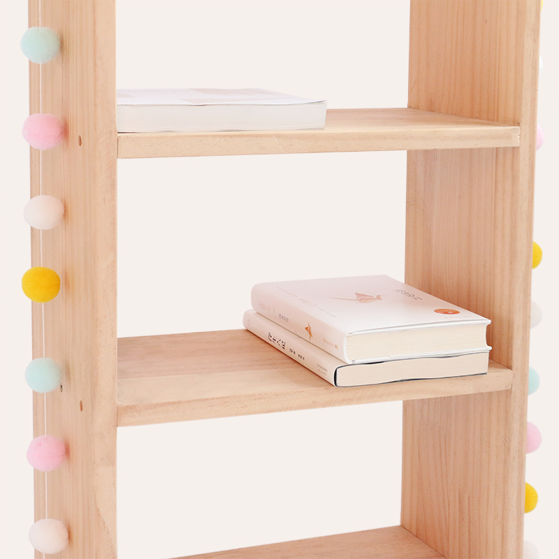 Nordic Solid Wood Kid's Bookcase Shelf - Image 4