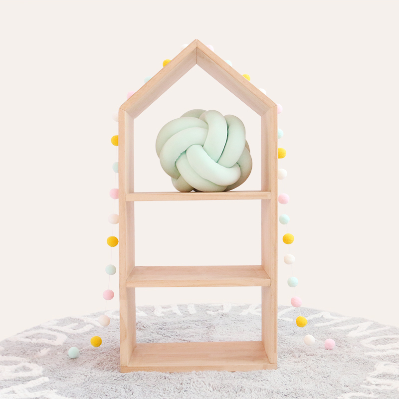 Nordic Solid Wood Kid's Bookcase Shelf