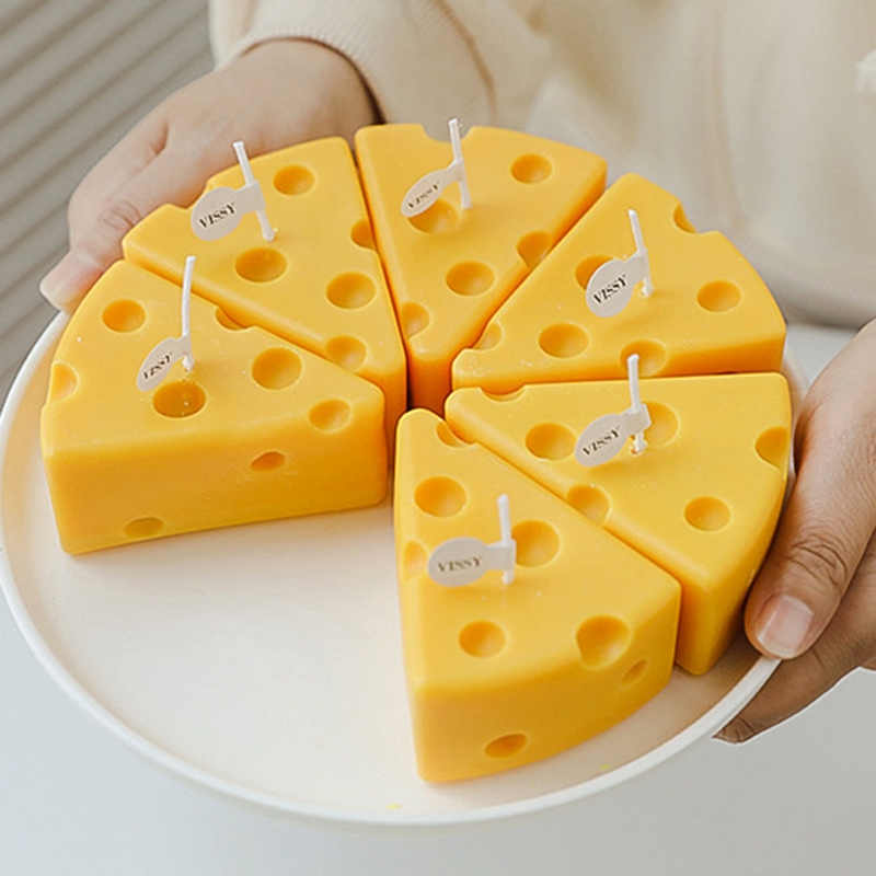 2PCS Kawaii Cheese Scented Aromatic Candle Creative Decorative - Image 7