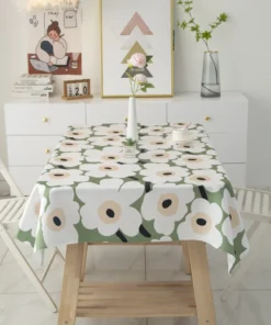 Alternative view of Flower Tablecloth Dining Tablecloth, Rectangular Shape