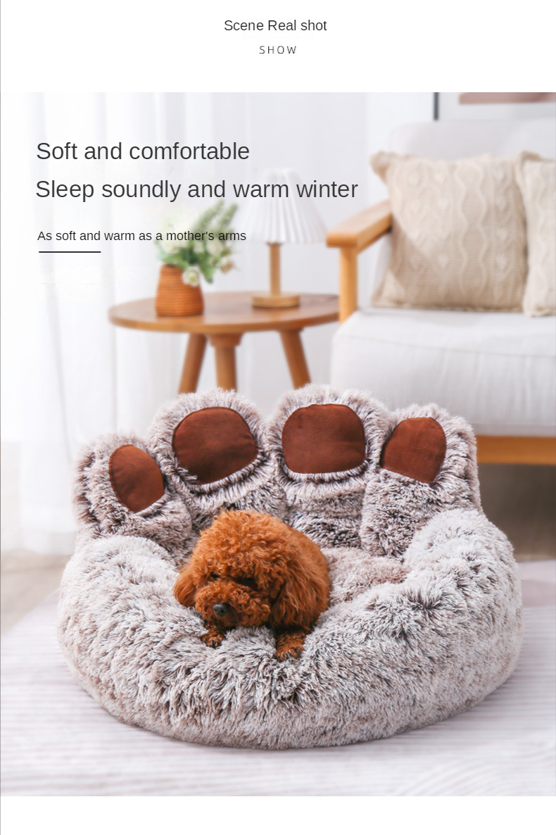 Soft Fluffy Dog Bed Pet House - Image 2