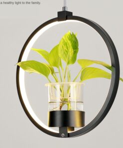 Hanging Ceiling Plant Pendant LED Light Pot for Decoration