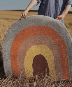 Rainbow Tassel Rugs Kids Room Floor Carpet Thick