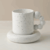 Creative Handmade Rotating Ball Handle Mug, White