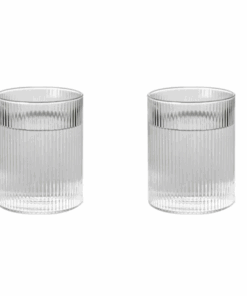 Japanese Striped Heat-Resistant Glass Transparent Water Cup