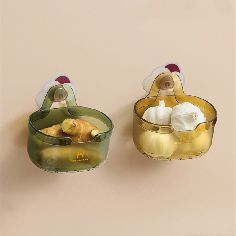 2PCS Kitchen Wall Mounted Storage Basket Kitchen Supplies Accessory - Image 3
