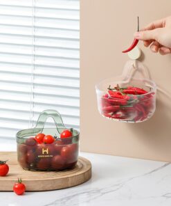 2PCS Kitchen Wall Mounted Storage Basket Kitchen Supplies Accessory