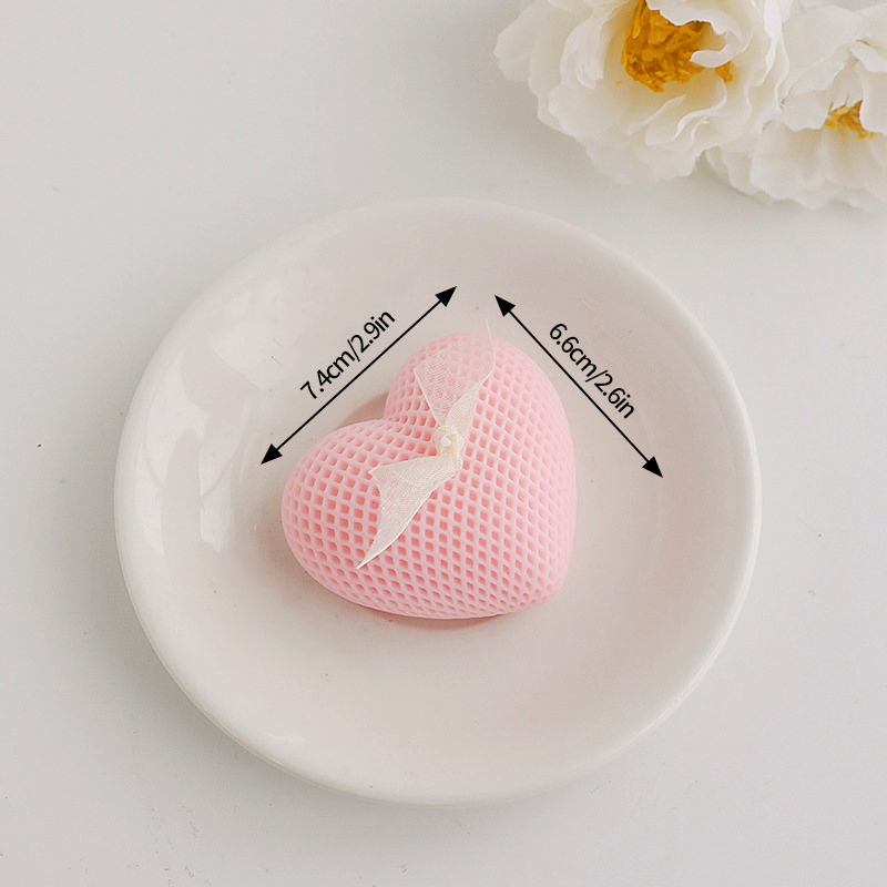 5PCS Cute Heart Shape Decorative Aromatic Candles Set - Image 7