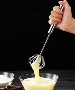 Semi-automatic Egg Beater 304 Stainless Steel Egg Whisk