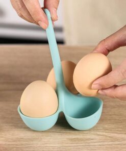 Silicone Egg Cup 3-Hole Steamer Tray