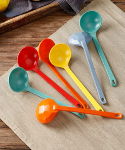 Alternative view of Turtle Shell Long Handle Soup Spoon, 5pcs