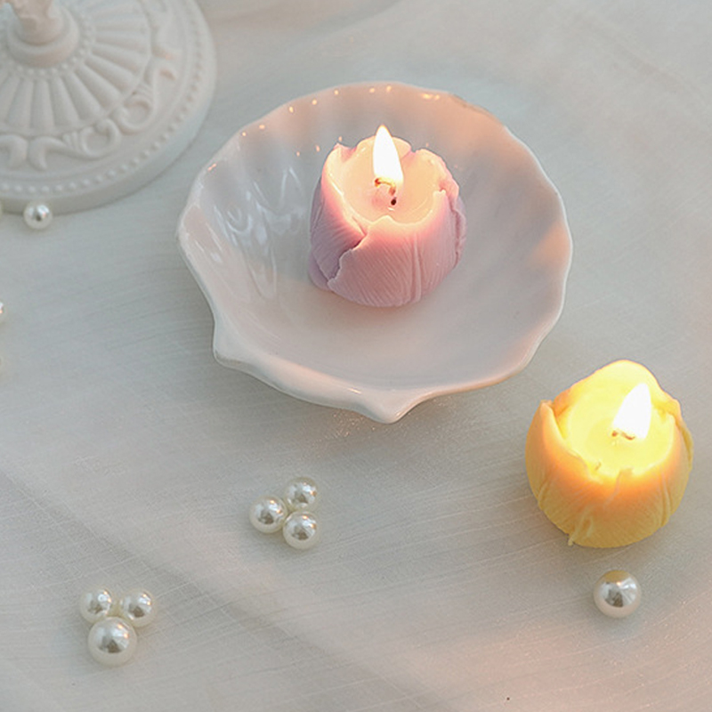 3PCS Cute Tulip Aroma Candle Decoration - Image 4