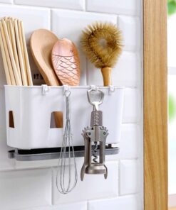 Wall Mounted Cutlery Drainer Rack with Drip Tray