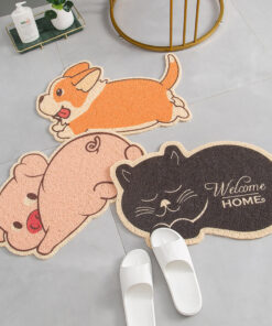 Alternative view of Welcome Pig Doormat Mat Entrance Rug Hallway Rectangle