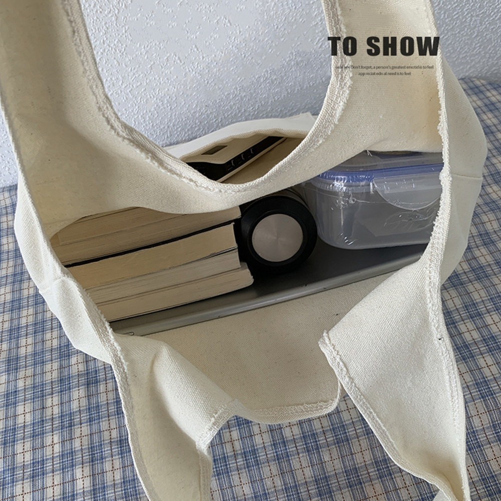 Women Canvas Shopping Bag Ladies Reusable Eco Bags - Image 3