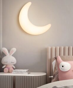Simple Moon Modern LED Wall Lights for Children Bedroom